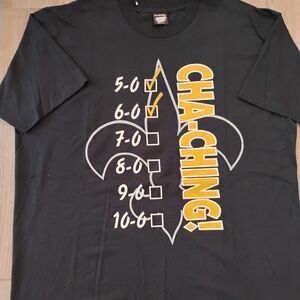 VTG Screen Star 90s New Orleans Saints Cha-Ching NFL Shirt Men's XXL